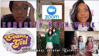 SORORITY RECRUITMENT WEEK VIRTUAL |LOUISIANA STATE UNIVERSITY |VLOG +OUTFITS +BID DAY