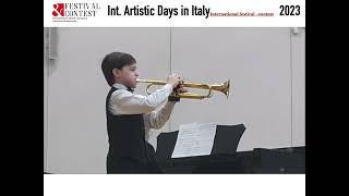 Int  Arti  Days in Italy 2047 2023 Festival&Contest, Denis Vedernikov, Н. Раков "Вокализ"