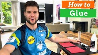 How to glue your table tennis racket l Dimitrij Ovtcharov