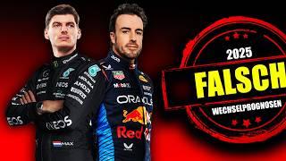 Alonso zu Red Bull, Verstappen zu Mercedes?! Unsere F1 Prognosen für 2025: Wie falsch lagen wir?