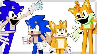 Sonic and tails Vs Fakers - Minecraft Animation - Animated