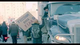 The Canadian Freedom Convoy 2022 - Recap - Convoy to Ottawa - Drone