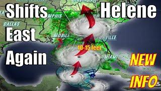 Helene Shifts East Again! Brings 10-15 Ft Storm Surge!