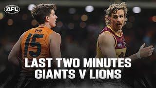 Last Two Minutes: GWS Giants v Brisbane Lions | Semi Final, 2024 | AFL