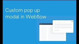 How To Create a Custom Pop-up Modal in Webflow | Webflow Tutorial Urdu/Hindi