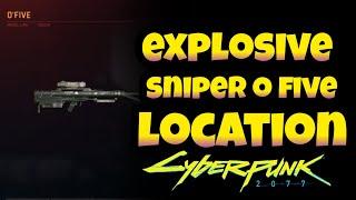 Cyberpunk 2077 | O Five | Explosive Sniper | After patch 1.5 | Location