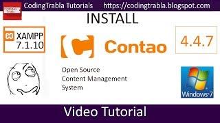 Install Contao 4.4.7 opensource PHP CMS on Windows 7 localhost byAO