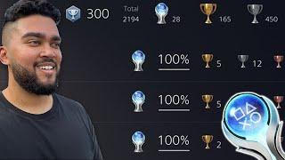 The Platinum Collection Of A LEVEL 300 PSN Account!