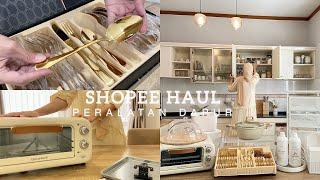 SHOPEE HAUL KITCHEN TOOLS || ALL WHITE & WOOD || Aesthetic Kitchen Equipments