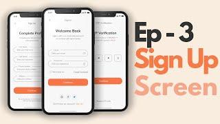 Sign Up And OTP Screen - Complete E-Commerce App Flutter UI - Ep 3 - Speed Code