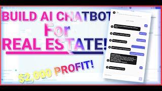 How to Build an AI Chatbot for a Real Estate Agency for $2000 LIVE! [Botpress + Zapier Automation]