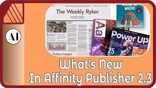 What's New In Affinity Publisher 2.3