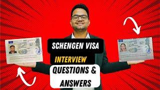 Schengen Visa Interview Questions And Answers | Schengen Tourist Visa Interview | #schengenvisa