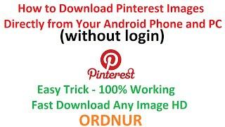 How to Download Pinterest Images Without Login [updated]