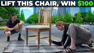 Lift This Chair, WIN $100 (strength or scam?)