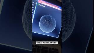 3d Sphere with Interactive Particles | Three Js |html5 canvas #shorts #javascript #developer #coding