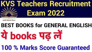 KVS EXAMS 2022 BEST 5  BOOKS FOR GENERAL ENGLISH FOR ALL POSTS II BOOKS WITH PRICE & CONTENT DETAILS