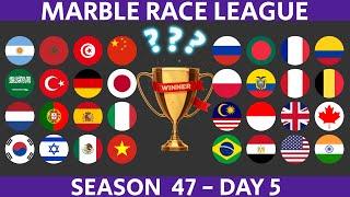 Marble Race League Season 47 DAY 5 Marble Race in Algodoo