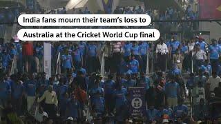 Indian fans heartbroken over Cricket World Cup loss