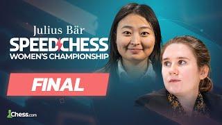 Julius Baer WSCC FINAL: Ju Wenjun vs. Polina Shuvalova For The Speed Chess Crown!!!