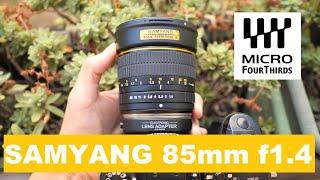 Old Samyang 85mm f1.4 For M43 system review (Olympus 43 mount version)