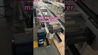 Pallet belt conveyor manufacturer #toshine #automation #transmission #conveyor #palletconveyor