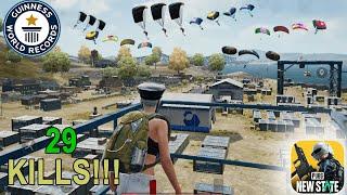 29 KILLS!!! PUBG:NEW STATE  NEW WORLD RECORD I SOLO vs SQUAD  BEST GAMEPLAY