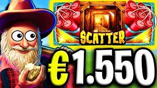 EPIC WIN! I GOT THE BONUS ON €1.550 MAX BET GOLD RUSH SLOT!