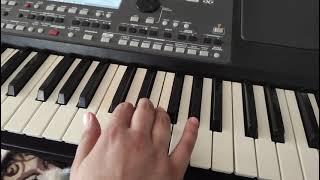 Hesretinden Sefiqe Axundova piano sintezator ders oyrenmek ucun piayno kolay version piano notları