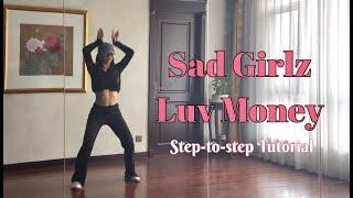 [Mirrored Step to Step Tutorial] Amaarae - 'Sad Girlz Luv Money' Jennie Ver Dance Tutorial