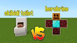 What will happen if Skibidi Toilet and Herobrine Fight?