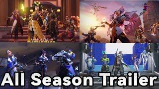 All Season Trailers (Season 1 - 10) Overwatch 2