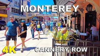 [4K] Monterey, California | Cannery Row Walking Tour | 2022