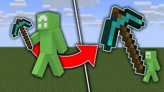 Minecraft Manhunt, But There Are Giant Tools...