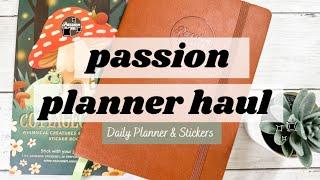 PASSION PLANNER HAUL - New Daily Planner & Cottagecore Sticker Book