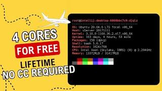 How to get a 4 core 12gb ram vps / server for free no credit card required and lifetime !