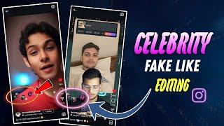 Instagram Reels Celebrity Like Video Editing |  Reels Video Par Celebrity Ka Like Kaise Lagaye