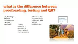 Let's Talk Proofreading Testing and QA