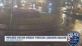 Impaired driver speeds through Lebanon square