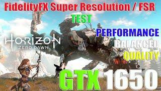 GTX 1650 | I5 3570 | Horizon Zero Dawn | FidelityFX Super Resolution / FSR | Gameplay & FPS Test