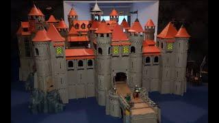 Big vintage medieval Playmobil castle build time lapse