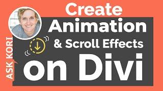 Create Animations and Scroll Effect in Divi on WP- Scroll Down Icon