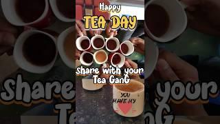 Celebrating Tea day with a cup of chai #shorts #tea #youtubeshorts #healthydrink #tealover  #vlog