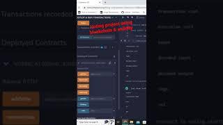 Voting project using Solidity #blockchain #learning #remixide
