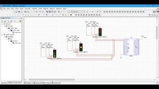 Traffic Light Control Project  in Multisim (Electrical and Electonics mini Project )