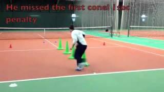 Tennis Conditioning: Speed and agility test, better footwork