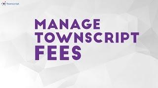 How to Manage Townscript Fees