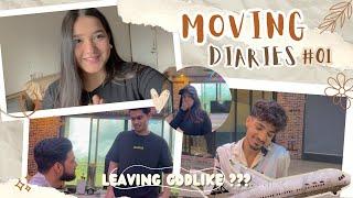 *VLOG* MOVING DIARIES  reaction of godlike family , saying goodbyes 