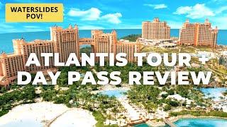 Atlantis Bahamas Resort Tour & Day Pass Review | Water Slides POV | Aquaventure Waterpark 2021 Vlog