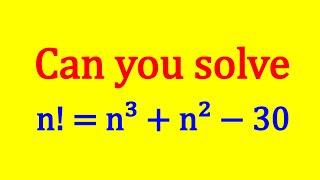 A Cubic Factorial Equation